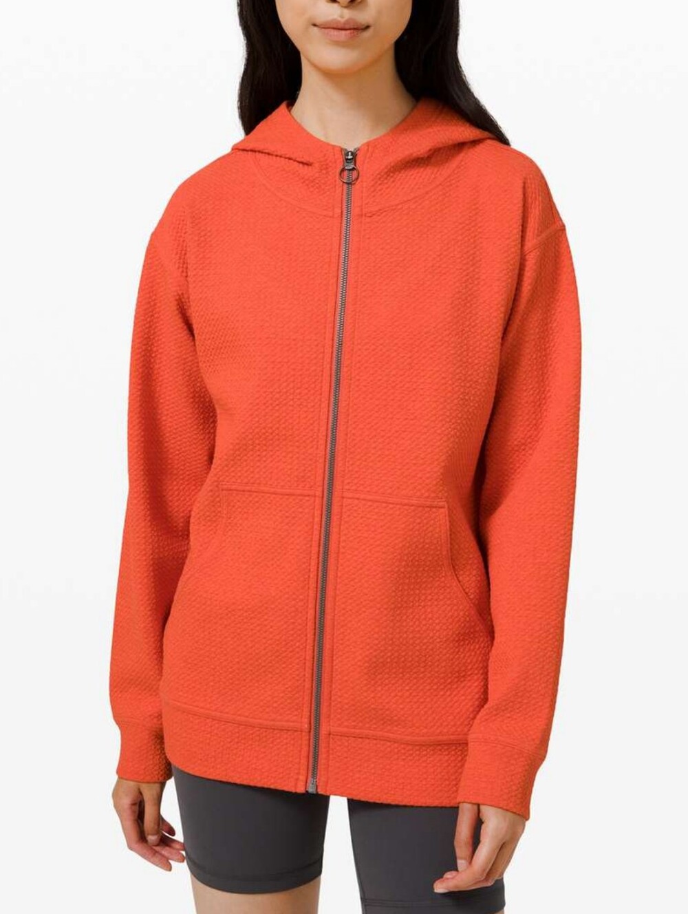 Lululemon All Yours Zip-Up Hoodie In Bubble Dot In Heathered Brick